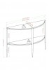 Gaius Semi Curved Console Table W100